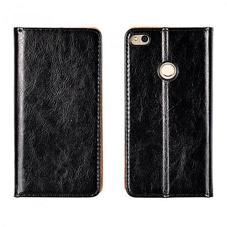 Kabura book SPECIAL Samsung S8 Plus czarna prawdziwa skóra