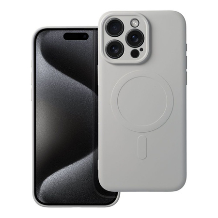 Etui z MagSafe iPhone 15 Pro Max popielate