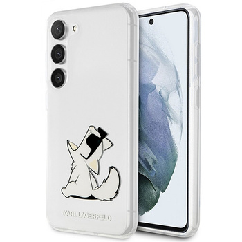 Etui Karl Lagerfeld Samsung S23+ Plus transparent hard case Choupette Fun KLHCS23MCFNRC