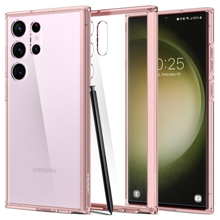 Spigen Ultra Hybrid Samsung S23 Ultra rose crystal