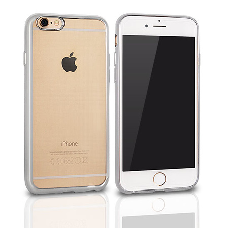 Etui Clear Case Samsung Grand Prime G530 srebrne