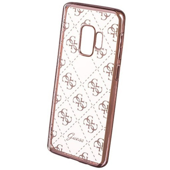 Etui Guess Samsung S9 Plus rózowo-złote- transparent GUHCS9LTR4GRG