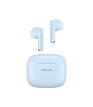 Usams US14 słuchawki bezprzewodowe bluetooth 5.3 ENC + stacja dokująca niebieskie