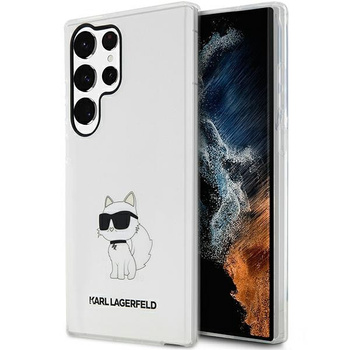 Etui Karl Lagerfeld Samsung S23 Ultra transparent hard case Ikonik Choupette KLHCS23LHNCHTCT