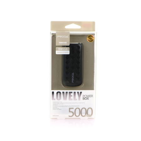Power Bank Remax 5000mAh Lovely czarny PPL-2