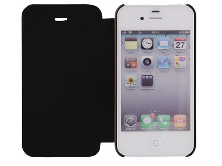 Etui Flip Case SKIN iPhone 4 4s czarny