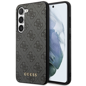 Etui Guess Samsung S24+ Plus czarny hard case 4G Metal Gold Logo GUHCS24MG4GFGR