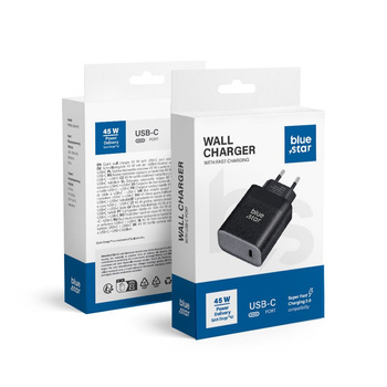 Ładowarka sieciowa usb Typ C 45W Blue Star czarna