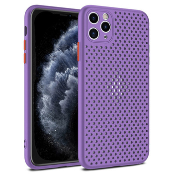 Etui oddychające Samsung A51 fioletowe