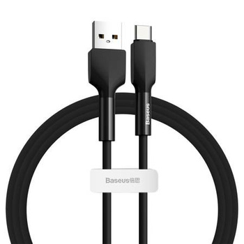 Baseus kabel Silica Gel usb Typ C 1m czarny 3A