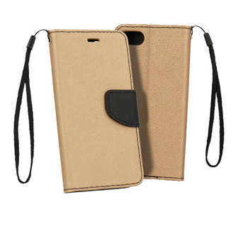 Kabura Book Fancy Samsung A50 złoto- czarna
