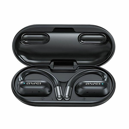 Awei T93 słuchawki bezprzewodowe bluetooth 5.4 + stacja dokująca czarne