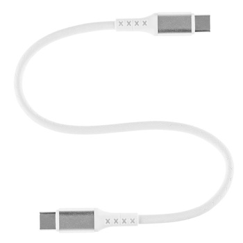 Kabel usb 2xusb Typ C Power Delivery 0.3m biały Ampere