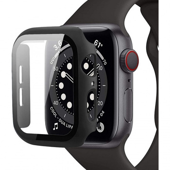 Tech-Protect etui do Apple Watch 4/5/6/ SE 44mm z wbudowanym szkłem ochronnym black