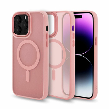 Etui Frosted z MagSafe iPhone 13 Pro Max różowe