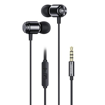 USAMS zestaw słuchawkowy stereo 3,5mm EP-44 czarny