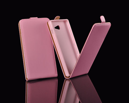 Kabura Book Fancy Samsung i9500 S4 różowo-granatowa