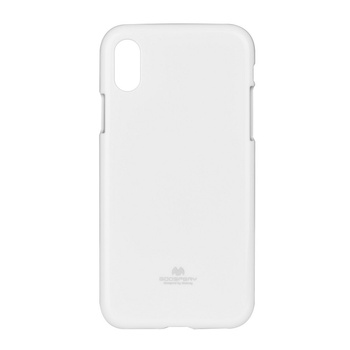 Etui Mercury Jelly iPhone 8 biały z wycięciem na logo