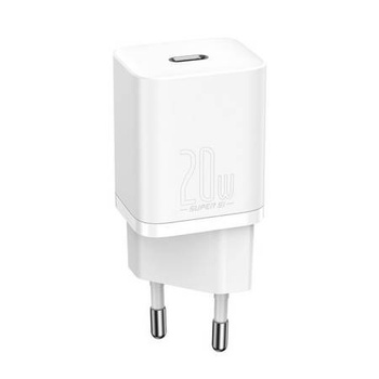 Baseus ładowarka sieciowa Super Si 1xUSB-C PD 20W Power Delivery biała