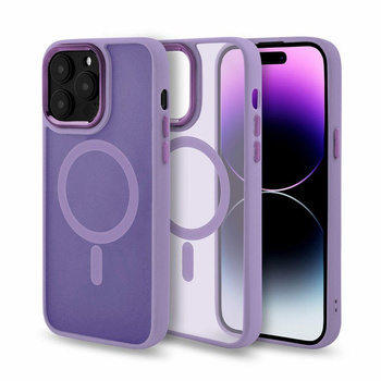 Etui Frosted z MagSafe iPhone 17 Pro fioletowe