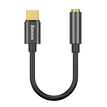 Baseus adapter audio Typ C na jack 3,5mm czarny L54