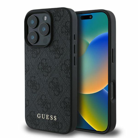 Etui Guess iPhone 16 Pro Max 6.9" czarny 4G Classic GUHCP16XG4GFGR