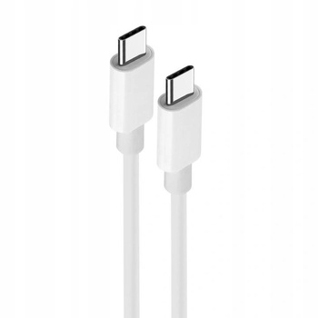 Kabel usb 2xusb Typ C Power Delivery 1metr biały eXtreme style