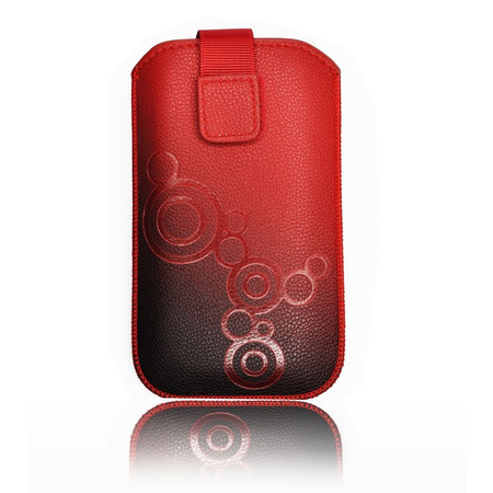 Futerał Deko - Samsung i9300 Galaxy S3 czerwony cieniowany / rozmiar 13