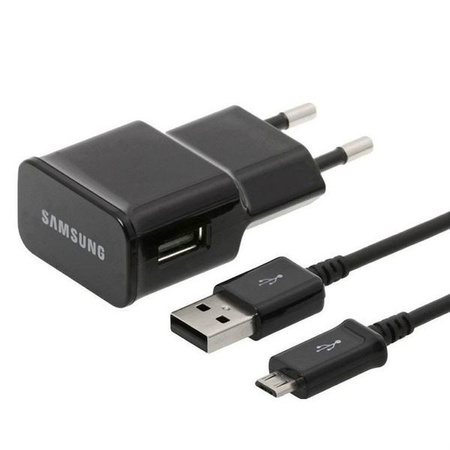 Ładowarka sieciowa Samsung micro usb 2A EP-TA20EBE + kabel usb czarna BOX / FC