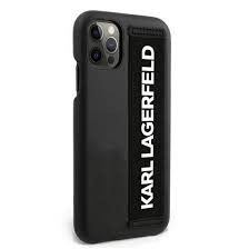 Etui Karl Lagerfeld iPhone 12 / 12 Pro 6.1" czarny hard case KLHCP12MSTKLBK