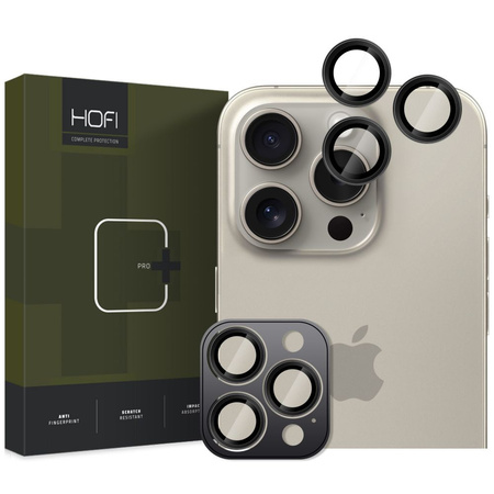 Hofi osłona aparatu iPhone 16 Pro / 16 Pro Max black / pojedyńcze obiektywy /