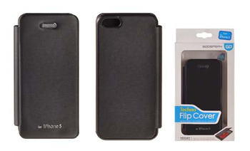 Etui Mercury Techno Flip iPhone 5C czarny