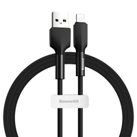 Baseus kabel Silica Gel iPhone - Lightning 1m czarny 2.4A