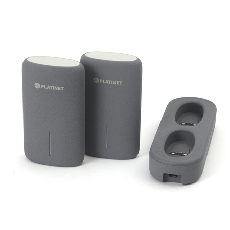 Power Bank Platinet DUAL 2x5000mAh + stacja do ładowania szary 2.1A