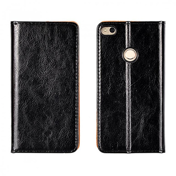 Kabura book SPECIAL Samsung S9 Plus czarna prawdziwa skóra