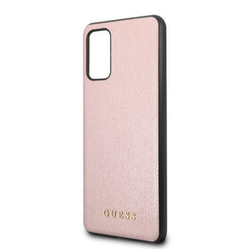 Etui Guess Samsung S20+ Plus różowo- złoty hard case Iridescent GUHCS67IGLRG