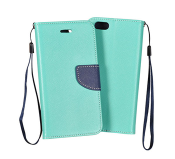 Kabura Book Fancy Samsung S8 miętowo-granatowa