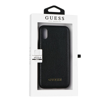 Etui Guess iPhone X czarne hard case Iridescent GUHCPXIGLBK