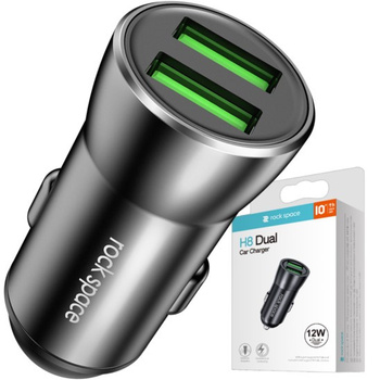Rock ładowarka samochodowa H8 2xUSB 2.4A