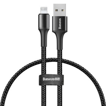Baseus kabel Halo iPhone - Lightning 0,25m 2.4A czarny z podświetleniem led