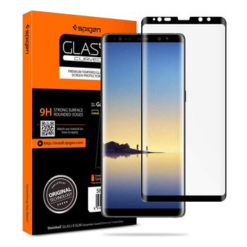 Spigen szkło hartowane Samsung Note 8 case friendly black