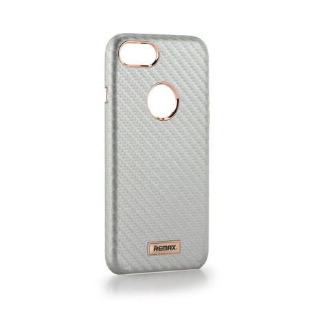 Etui Remax Carbon iPhone 7 srebrne
