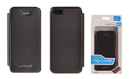 Etui Mercury Techno Flip iPhone 5C czarny