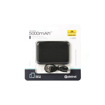Power Bank PLATINET 5000mAh czarny PMPB5T polymer
