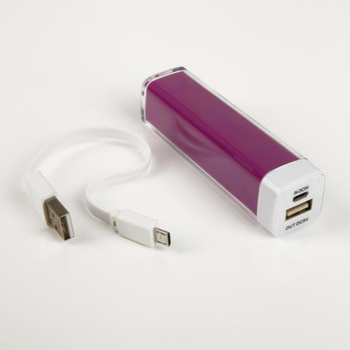 Power Bank Block fioletowy 2800mAh Li-Ion