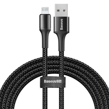 Baseus kabel Halo iPhone - Lightning 2m 1.5A czarny z podświetleniem led