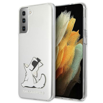 Etui Karl Lagerfeld Samsung S21 hard case transparent Choupette Fun KLHCS21SCFNRC
