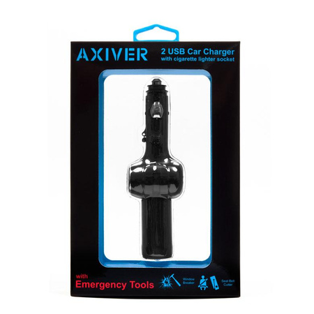 Ładowarka samochodowa Axiver Emergency Tools 2xUSB