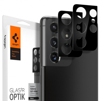 Spigen szkło hartowane na aparat Samsung S21 Ultra black