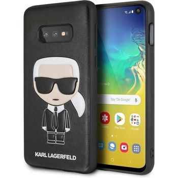 Etui Karl Lagerfeld Samsung S10E czarny hard case Iconic Karl Embossed KLHCS10LIKPUBK